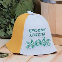 Шапка для бани и сауны женская Королева красоты