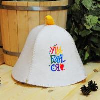 Шапка для бани и сауны женская Улыбайся от фабрики RUШER