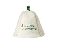 Шапка для бани и сауны Кто парится-тот не старится