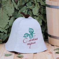 Шапка для бани и сауны С лёгким паром