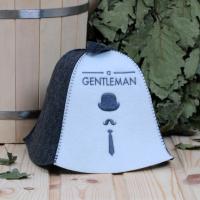 Шапка для бани и сауны мужская Джентльмен, экофетр