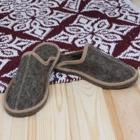 Тапочки войлочные мужские БУРУНДУК закрытые 'Классика', 100% шерсть в Новосибирске