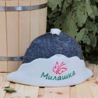 Шапка для бани и сауны женская 'Шляпа Милашка', полушерсть