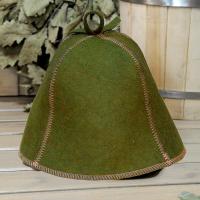 Шапка для бани и сауны Классика хаки