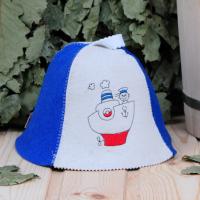 Шапка для бани и сауны малая Морячок