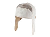 Шапка для бани и сауны мужская Финская ушанка,  полушерсть