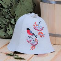 Шапка для бани и сауны женская Зима, 100% шерсть