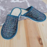 Тапочки войлочные женские БУРУНДУК закрытые 'Гобелен Кантри' зеленые, полушерсть в Новосибирске