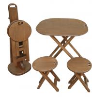 Комплект раскладной мебели "уДачный" (Ангарская сосна) R от фабрики RUШER