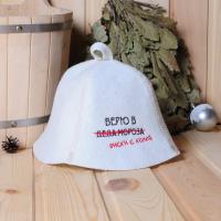 Шапка для бани и сауны мужская Виски с колой, полушерсть