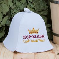 Шапка для бани и сауны женская Королева