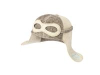 Шапка для бани и сауны мужская Шлем пилота ВВС, 100% шерсть