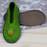 Тапочки войлочные женские БУРУНДУК балетки 'Авокадо', полушерсть в Новосибирске