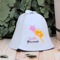 Шапка для бани и сауны малая Little princess