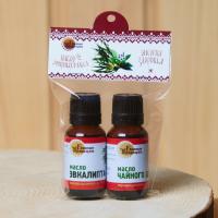 Набор масел "Банные Традиции" 2*15 мл (эвкалипт, чайное дерево)   в Новосибирске