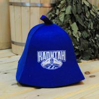 Шапка для бани и сауны мужская Капитан, экофетр