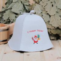 Шапка для бани и сауны С Новым годом ДМ и подарки