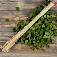 Веник для бани бамбуковый, массажный, 62см от фабрики RUШER