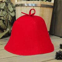 Шапка для бани и сауны Классика красная