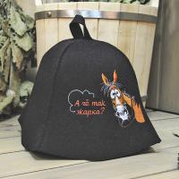 Шапка для бани и сауны А че так жарко от фабрики RUШER