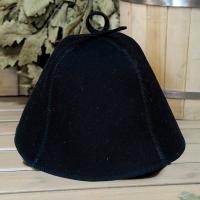 Шапка для бани и сауны Классика черная