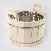 Шайка 17л с нерж.вставкой (липа) СК от фабрики RUШER