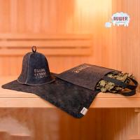 Комплект для бани из войлока Глава Семьи с шоппером, 3 предмета в Новосибирске