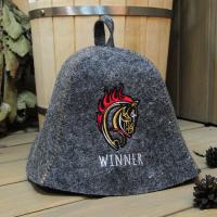 Шапка для бани и сауны мужская WINNER, полушерсть