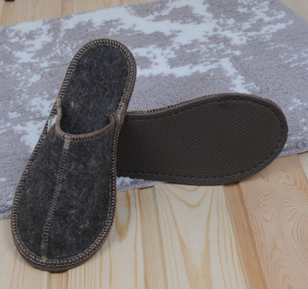 Тапочки войлочные Бурундук закрытые Оптима универсальные в Новосибирске