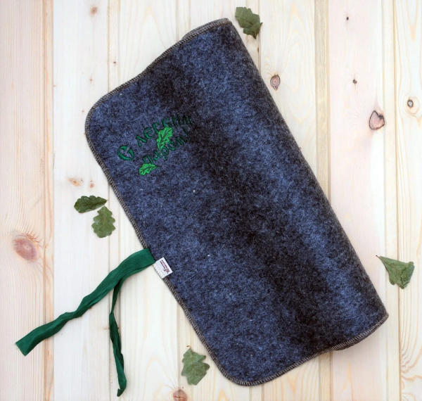 Лежак для бани С лёгким паром, полушерсть, 150*50 см в Новосибирске