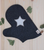 Рукавица для бани войлочная 'Звезда', 100% шерсть в Новосибирске