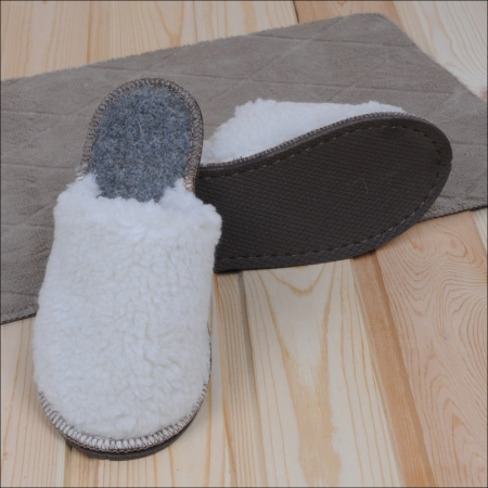 Тапочки войлочные Бурундук закрытые Оптима мех универсальные в Новосибирске